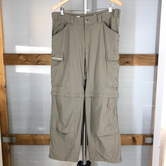 Helly Hansen Other - HELLY HANSEN Taupe Converter Zip Off Cargo Pants Sz 34